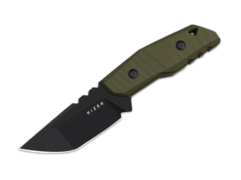 Kizer Quartz AEB-L OD Green G10 Black Stonewashed