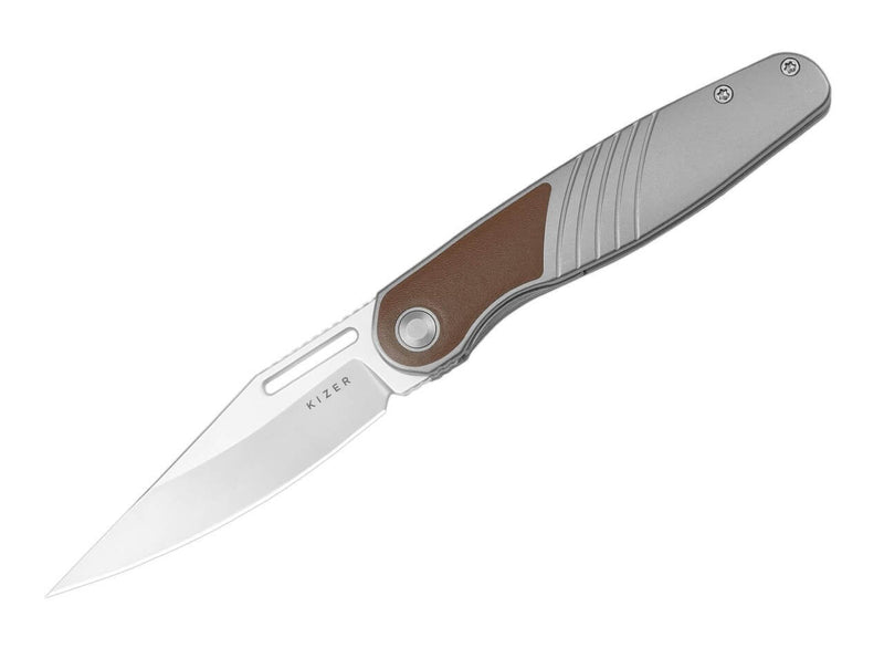 Kizer Raze S45VN Ti Full Grain Leather