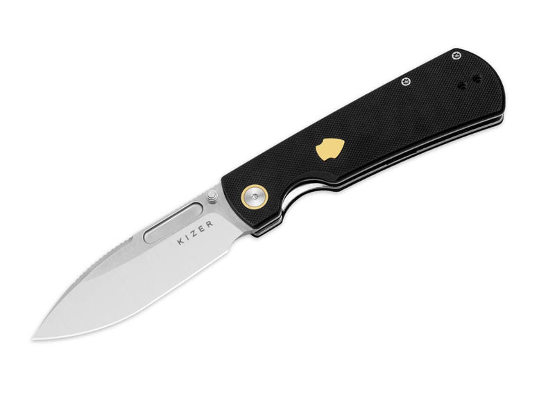 Kizer Retro Nitro-V Black G10 & Brass