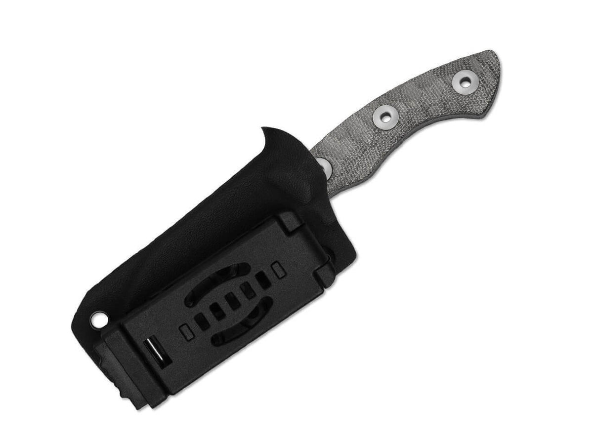 Rook 3LCS Grey Norplex UltreX Micarta Acid Wash