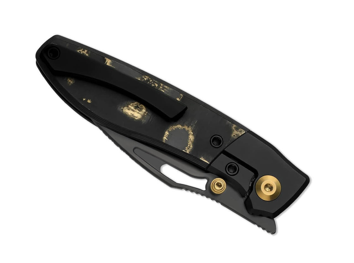 Shrike S45VN Black Ti CF Camo Gold DLC