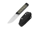 Kizer Smolt 14C28N Black G10 & Green Micarta