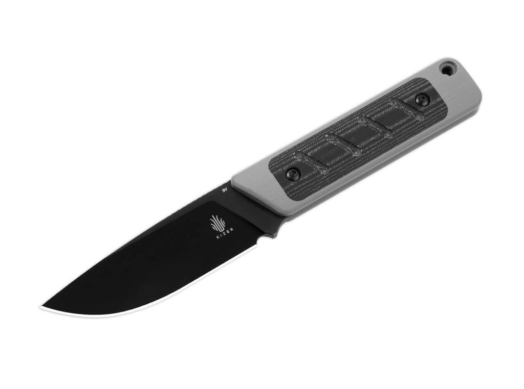 Smolt G10 Grey Micarta Black