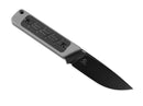 Kizer Smolt G10 Grey Micarta Black