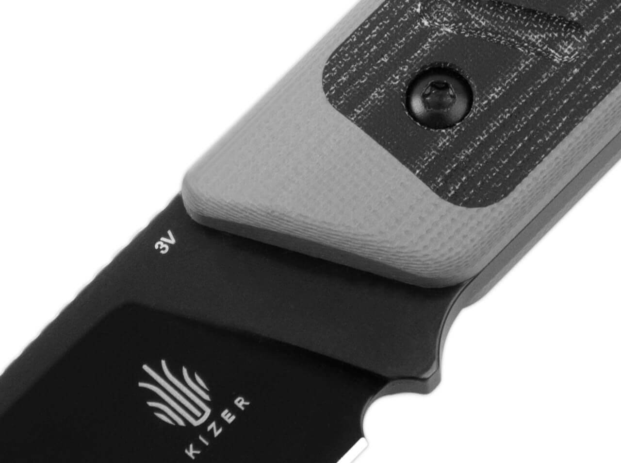 Smolt G10 Grey Micarta Black