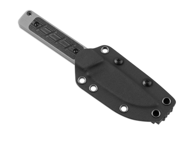 Kizer Smolt G10 Grey Micarta Black