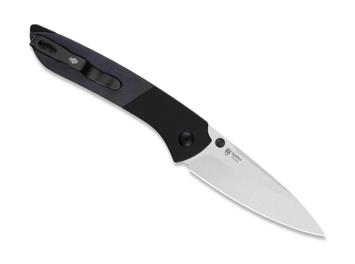 Spitfire 14C28N Black Aluminum Blue Richlite