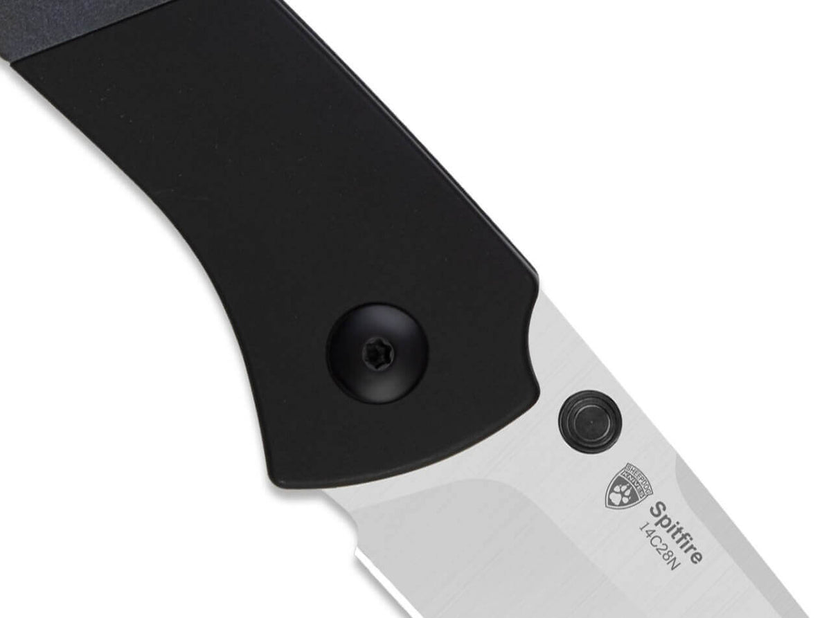 Spitfire 14C28N Black Aluminum Blue Richlite