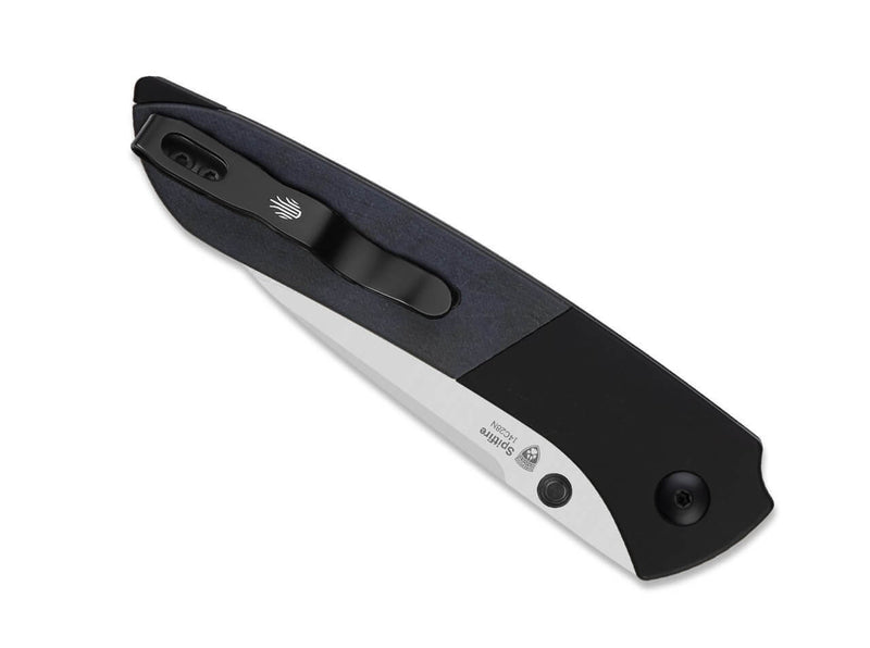 Kizer Spitfire 14C28N Black Aluminum Blue Richlite