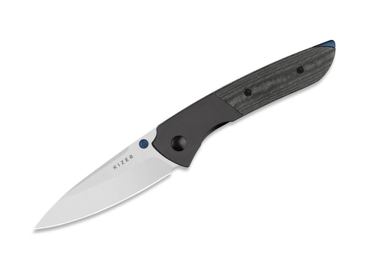 Spitfire 14C28N Grey Aluminum Black Micarta