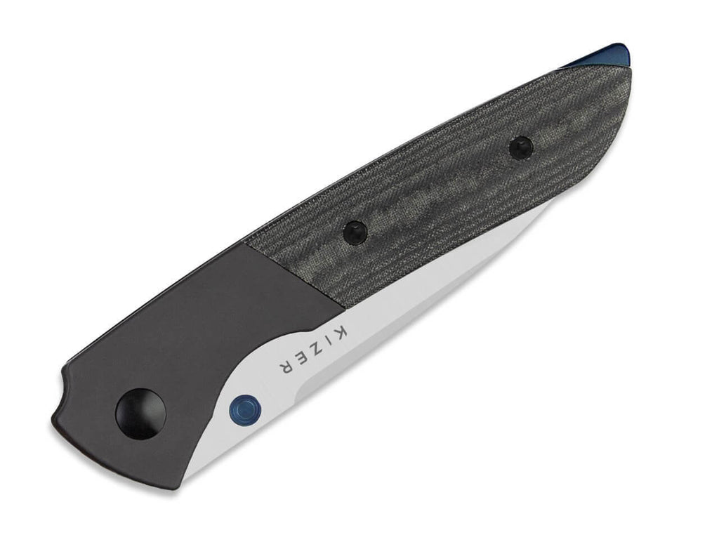 Spitfire 14C28N Grey Aluminum Black Micarta