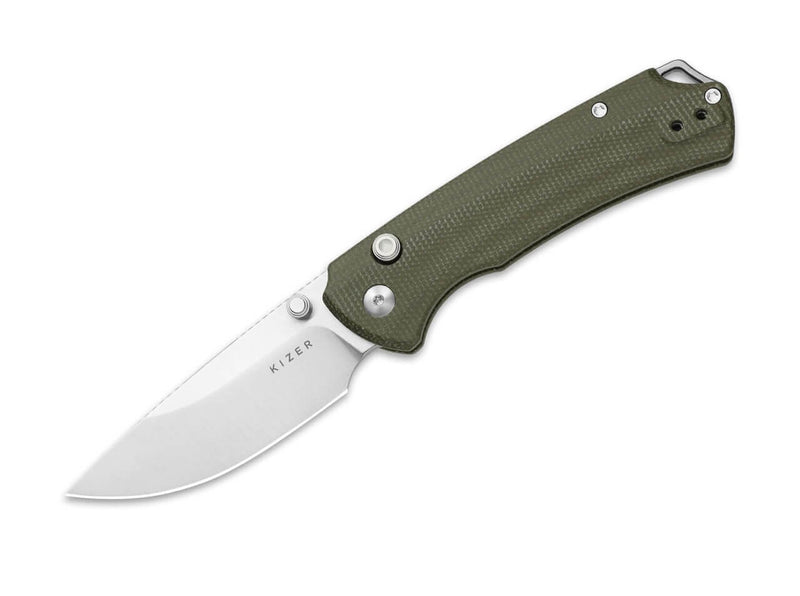 Kizer T1 BD Nitro-V Green Micarta