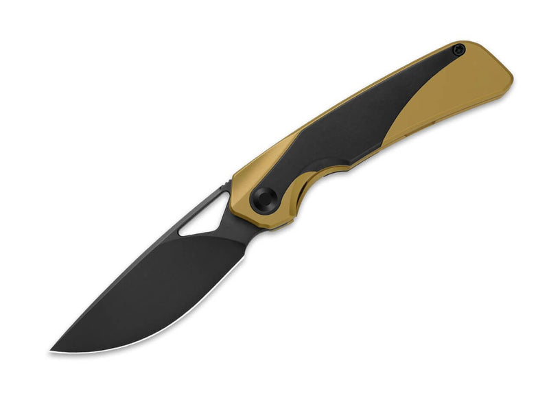 Kizer Topsail M390 Golden Ti Zirconium DLC