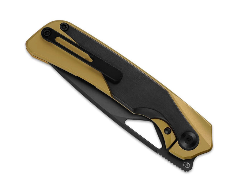 Kizer Topsail M390 Golden Ti Zirconium DLC