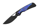 Kizer Topsail S45VN Black Ti Timascus DLC