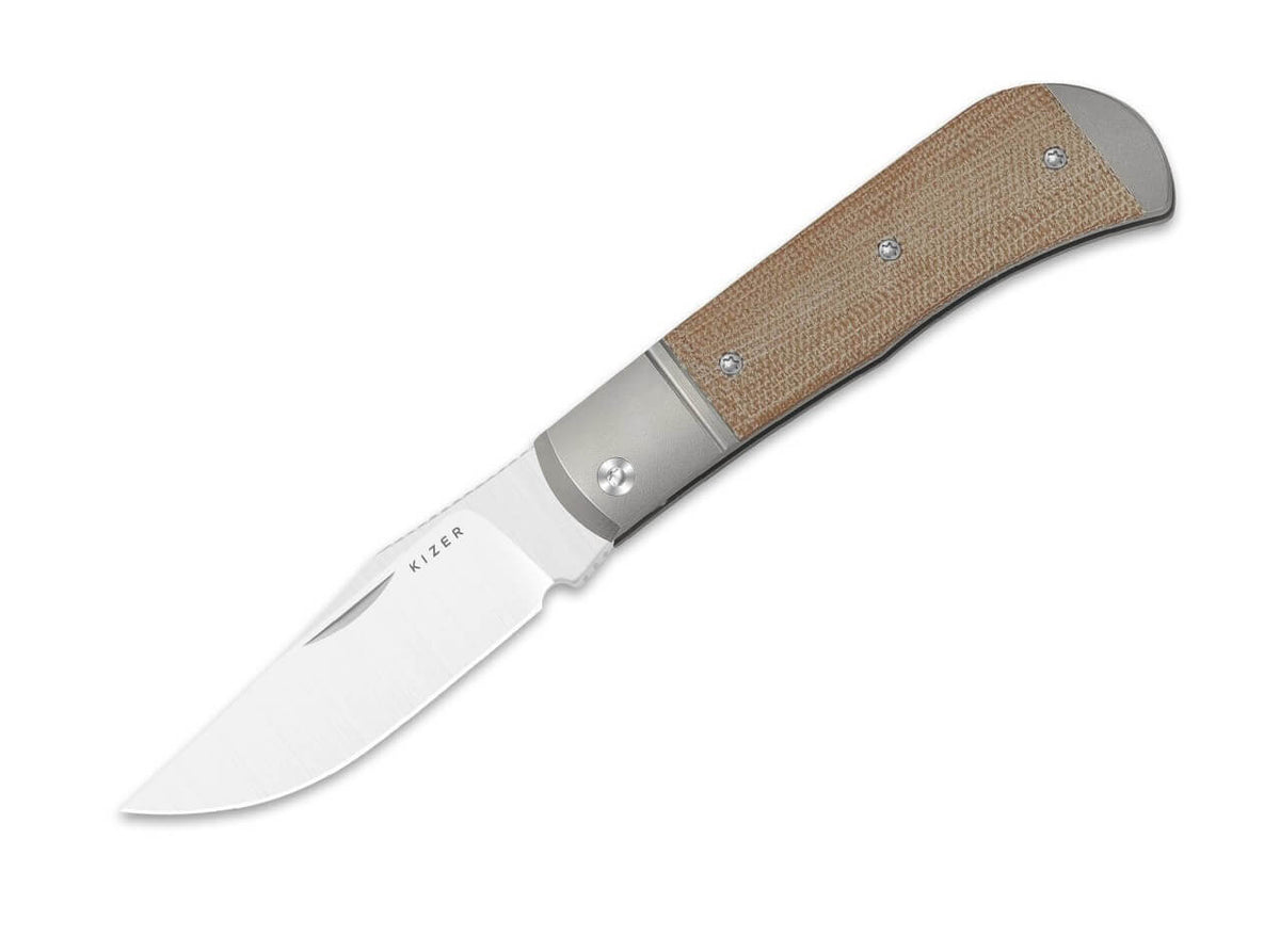 Trestle 14C28N Ti Natural Micarta