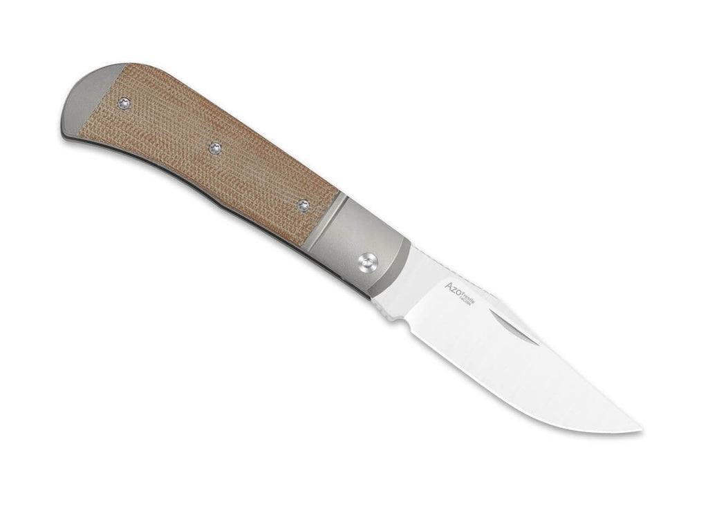 Trestle 14C28N Ti Natural Micarta