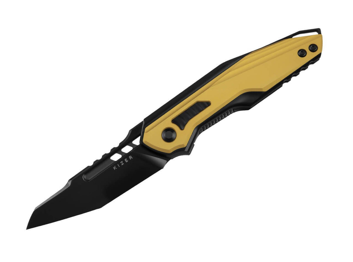 Zero S35VN Black Ti Yellow Aluminum