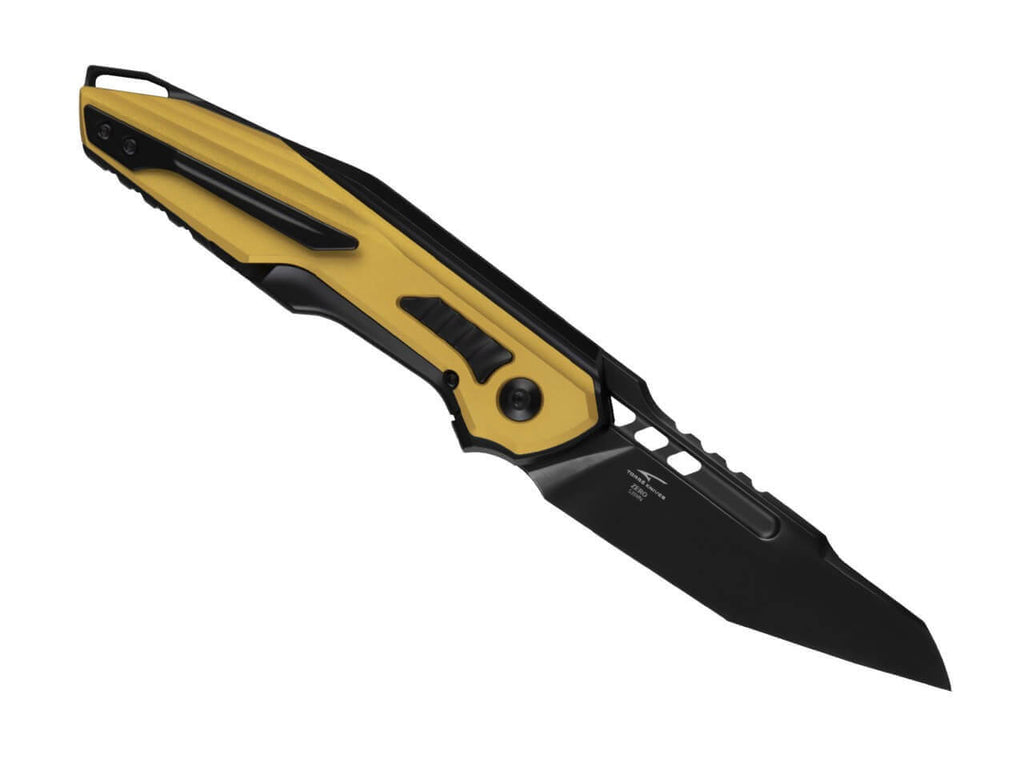 Zero S35VN Black Ti Yellow Aluminum