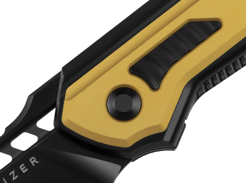 Kizer Zero S35VN Black Ti Yellow Aluminum