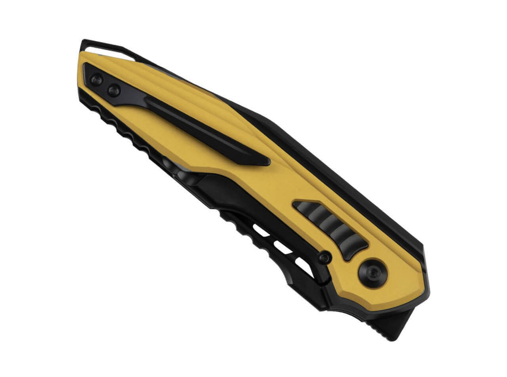 Zero S35VN Black Ti Yellow Aluminum