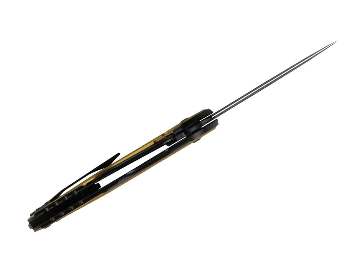 Zero S35VN Black Ti Yellow Aluminum