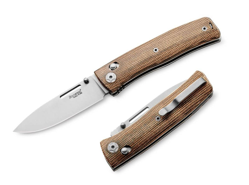 LionSteel Nini M390 Natural Micarta