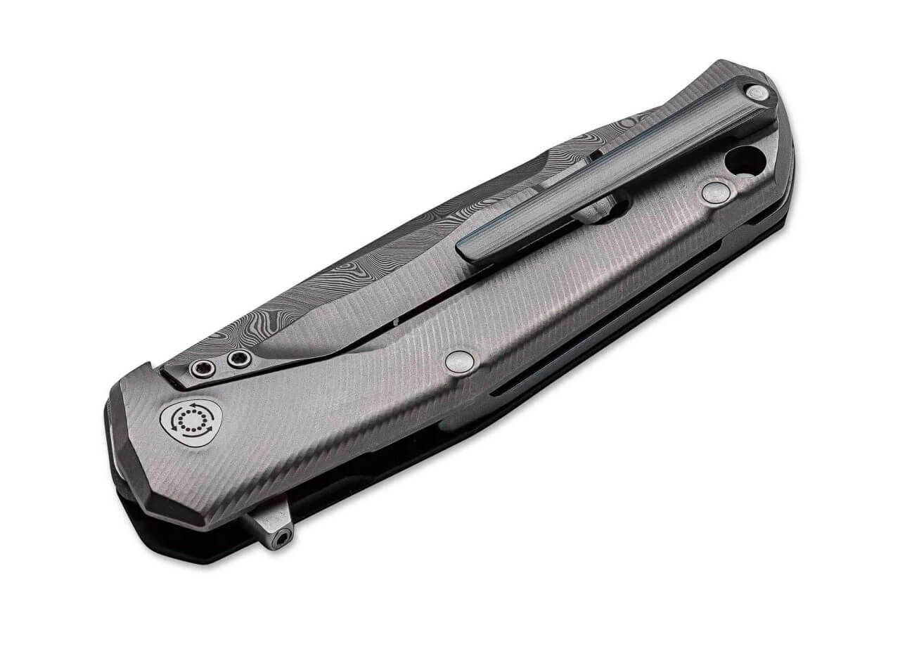 LionSteel T.R.E. Damascus Raindrop Carbon