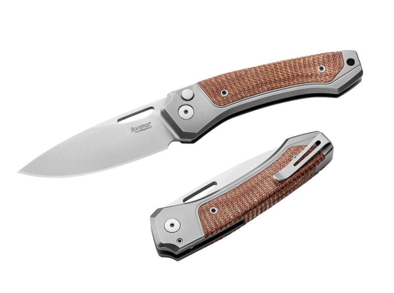 LionSteel Twain Titanium Micarta Natural