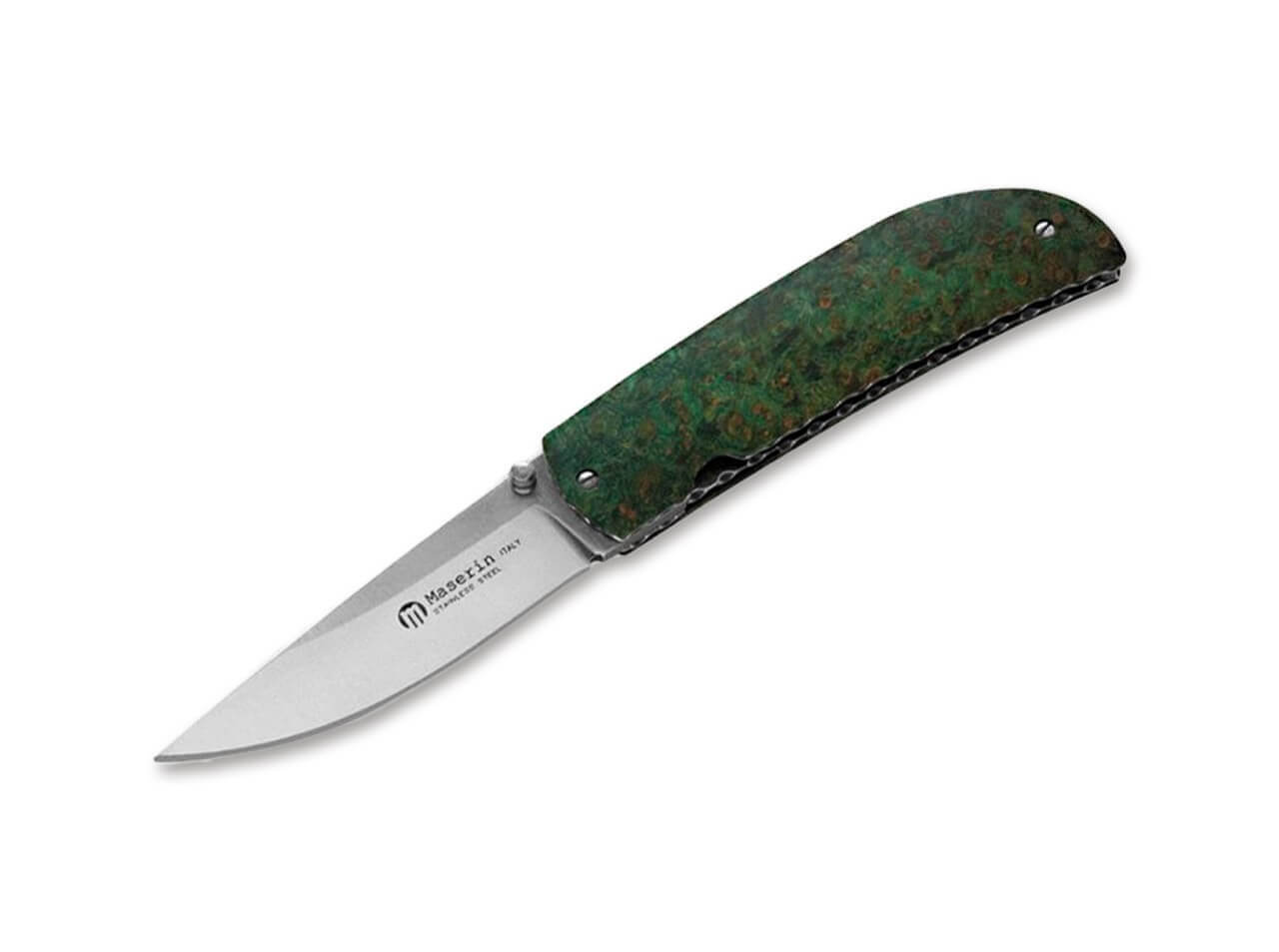 Atti Knife Green Burl