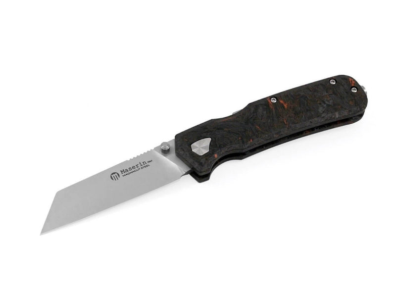Maserin Pulse Tanto Fatcarbon Dark Matter Black & Orange