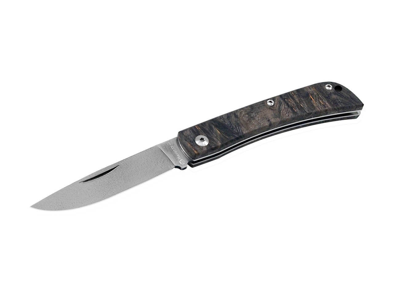 Scout Damascus Black Poplar Wood