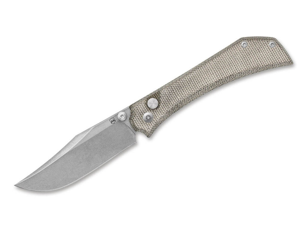 Amon Elmax Green Canvas Micarta