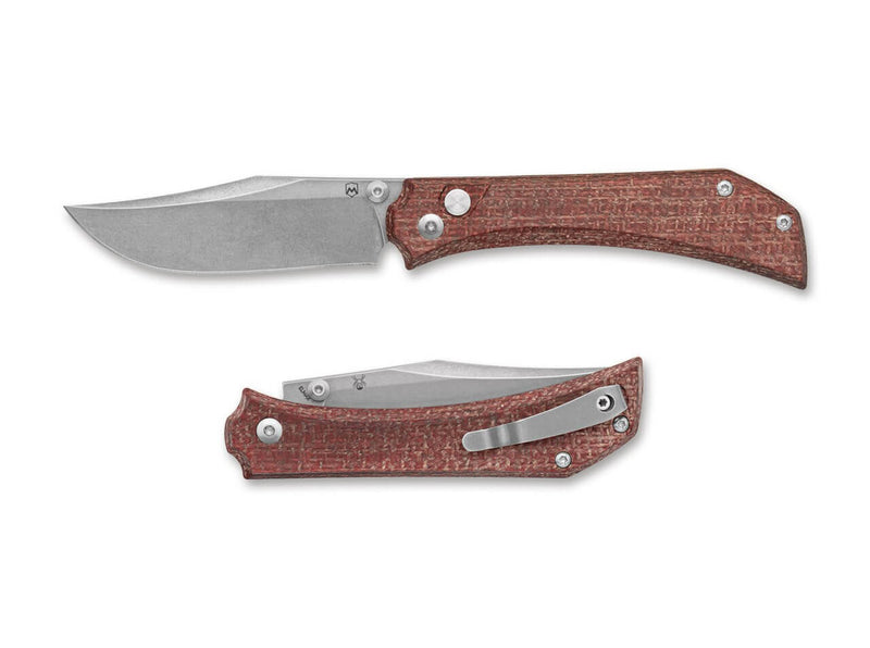 Mercury Amon Elmax Red Burlap Micarta