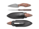 Mercury Hawky M390 Red Burlap Micarta