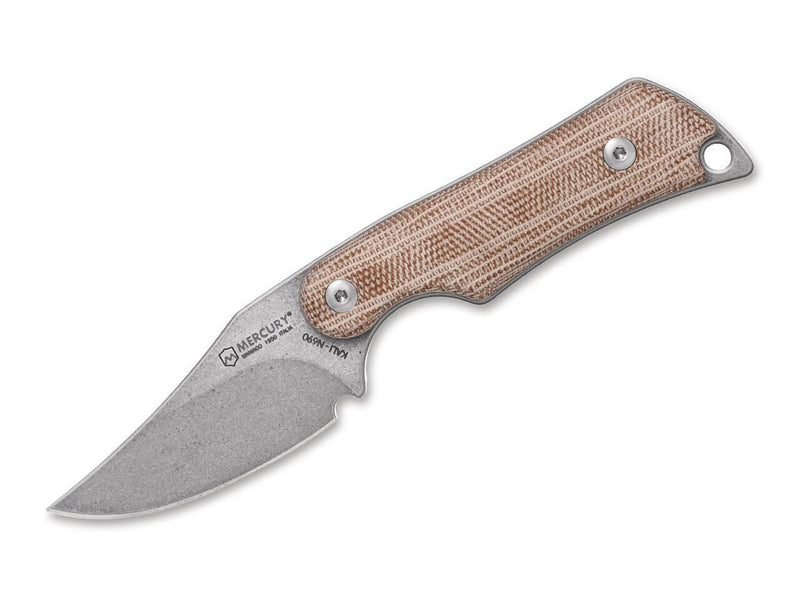 Mercury Kali Clip Point Mini Micarta Natural