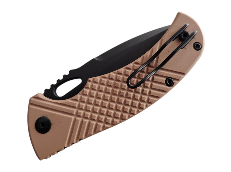 MKM Ciras 14C28N Coyote G10 Black Blade