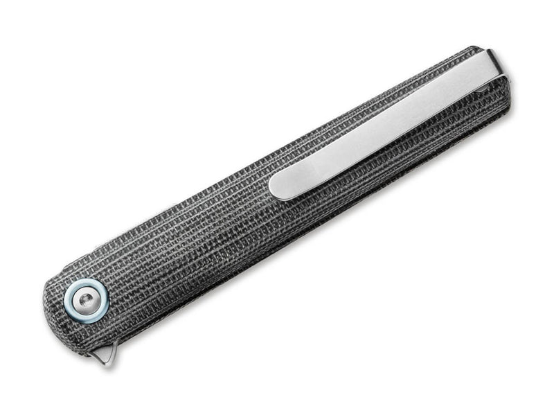 MKM Flame Light Drop Point Micarta Black