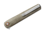 Flame Light Drop Point Micarta Green