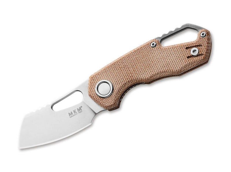 MKM Isonzo M390 Cleaver Micarta Natural