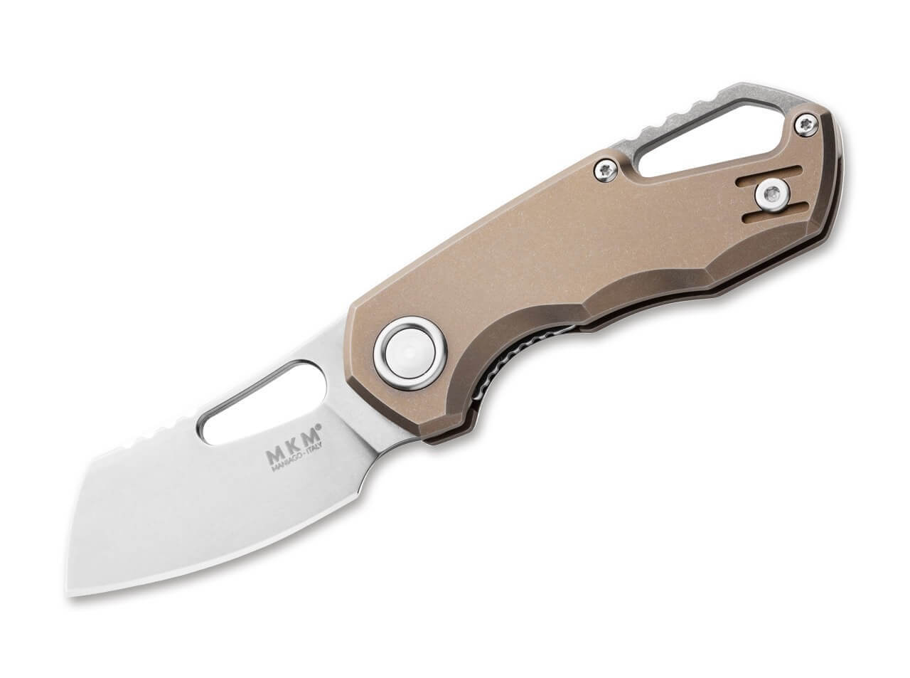 MKM Isonzo M390 Cleaver Titanium Bronze
