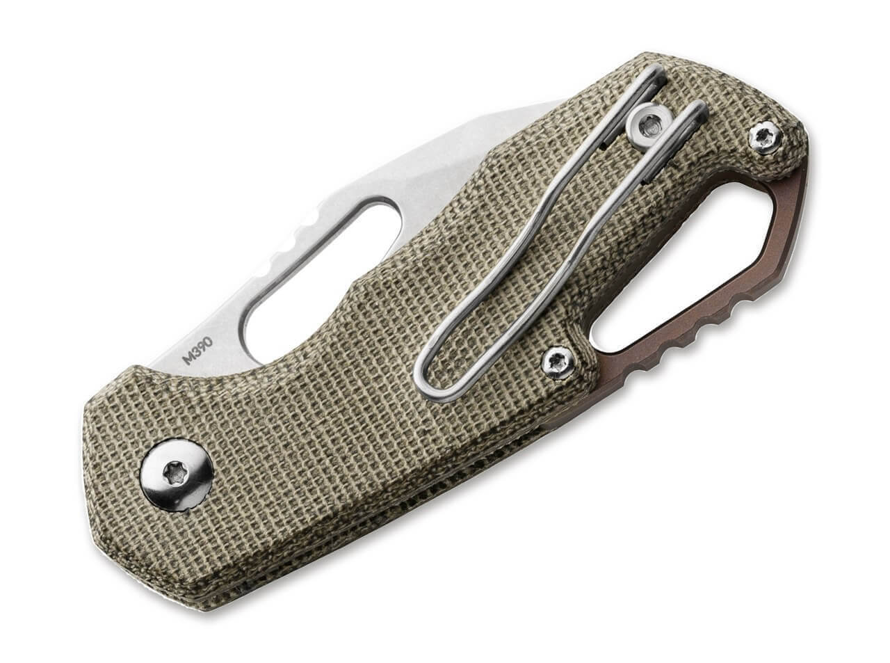 MKM Isonzo M390 Clippoint Micarta Green