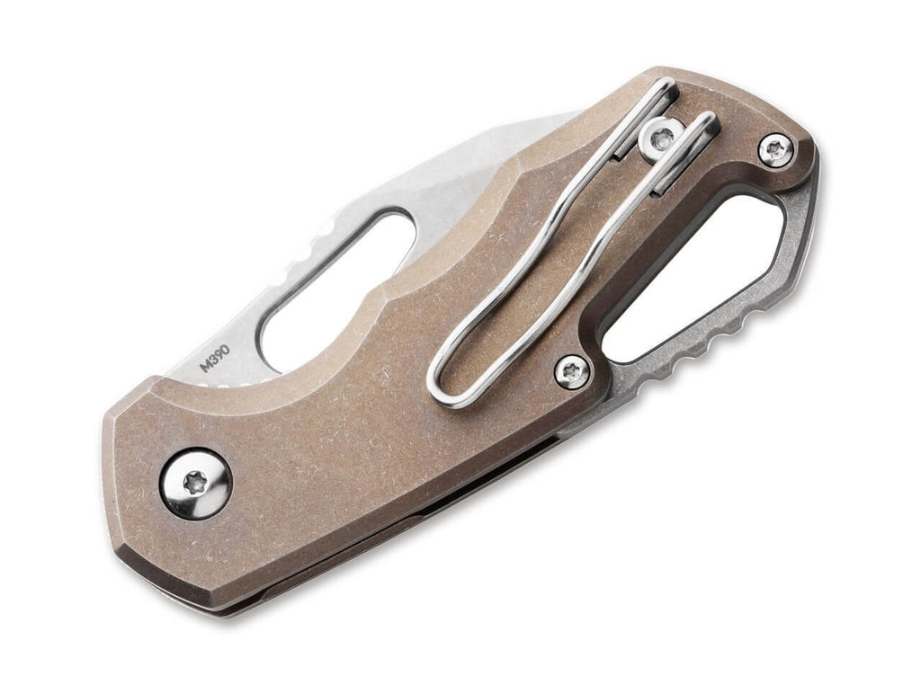 Isonzo M390 Clippoint Titanium Bronze