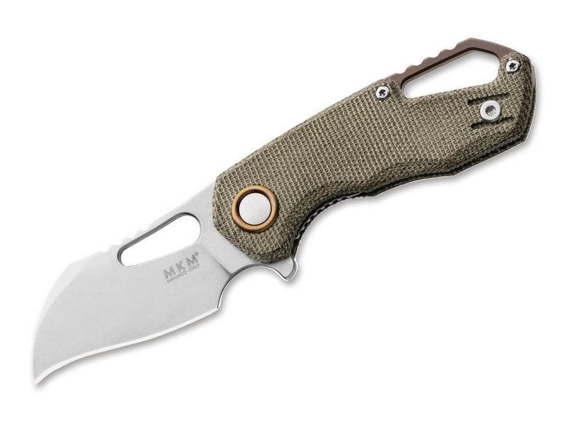 MKM Isonzo M390 Hawkbill Micarta Green