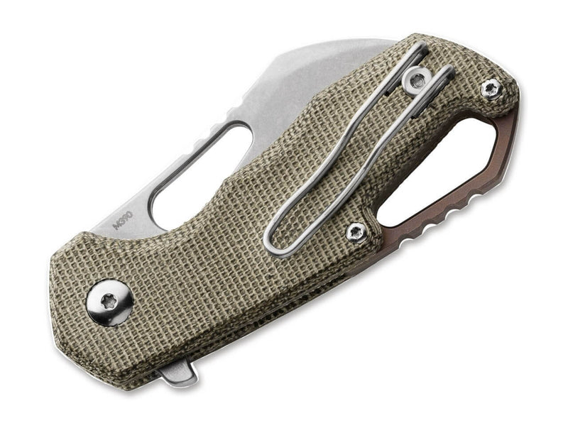 MKM Isonzo M390 Hawkbill Micarta Green