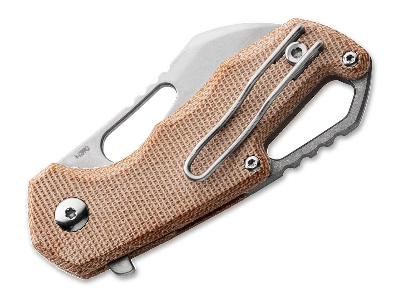 MKM Isonzo M390 Hawkbill Micarta Natural
