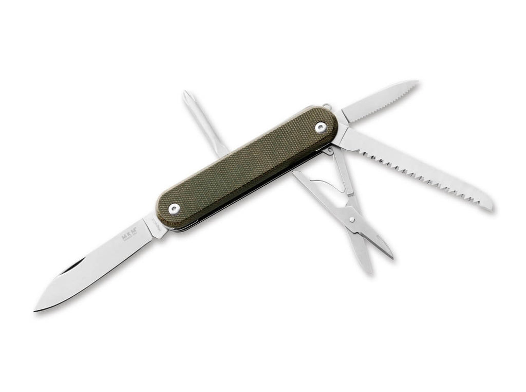 Malga 5 MagnaCut Micarta Green