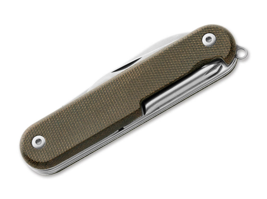 Malga 5 MagnaCut Micarta Green