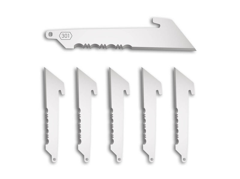 Outdoor Edge 3" Serrated Utility Replacement Blades 6-Pack