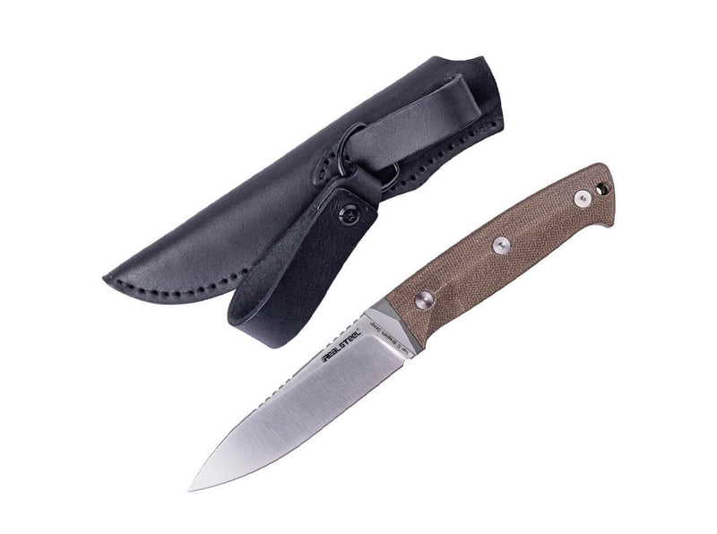 Real Steel Black Thorn K110 Natural Micarta